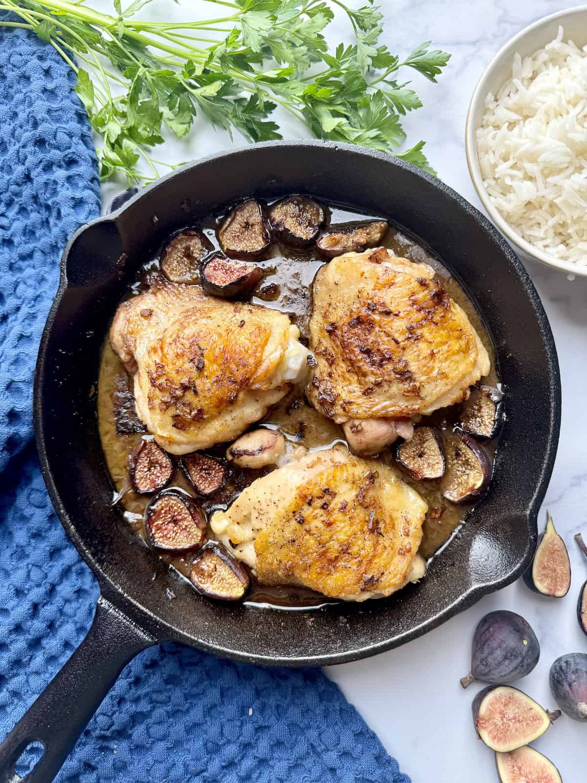 Balsamic Chicken With Figs.