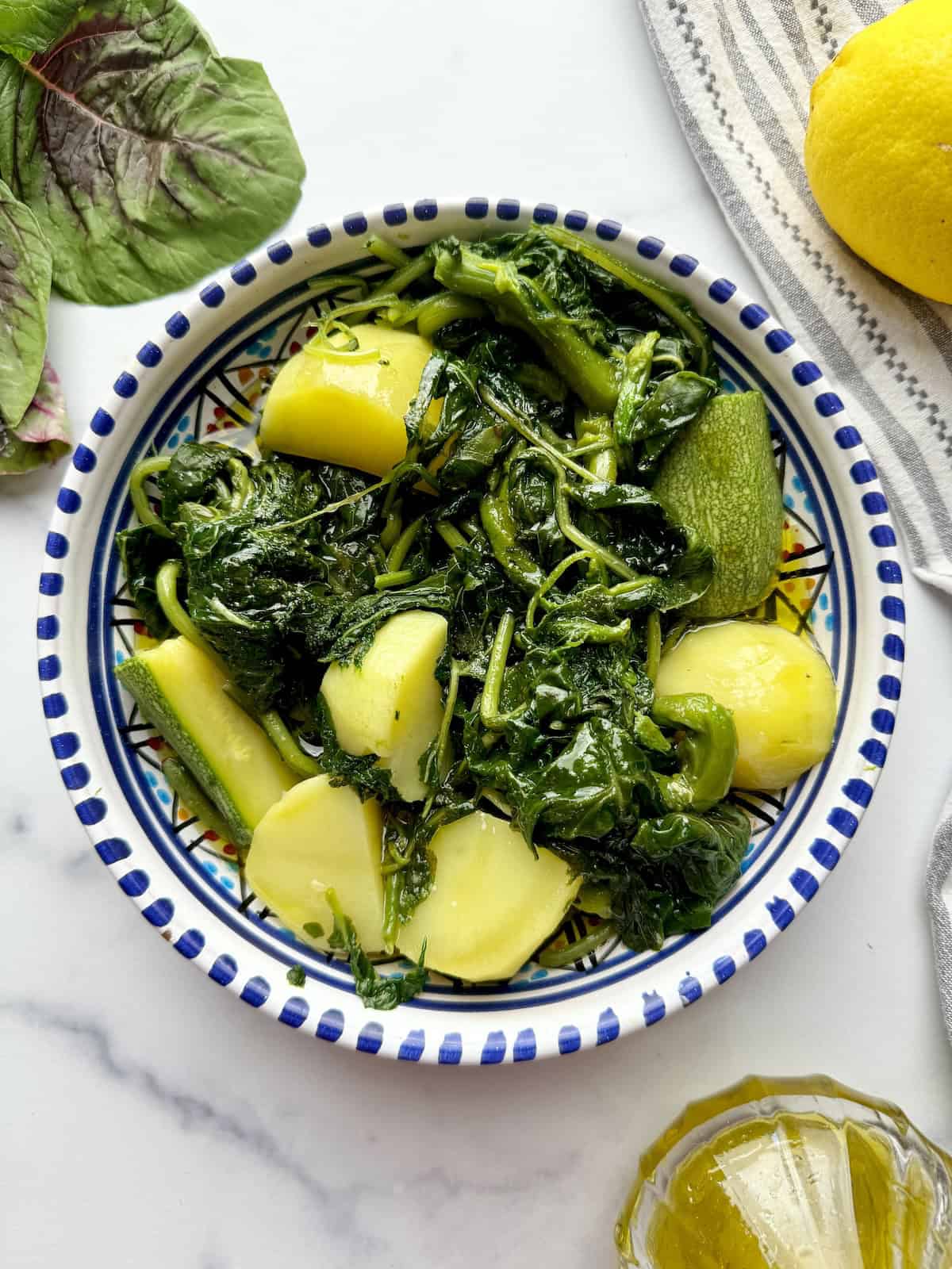 Boiled Vlita - Amaranth Greens Salad.